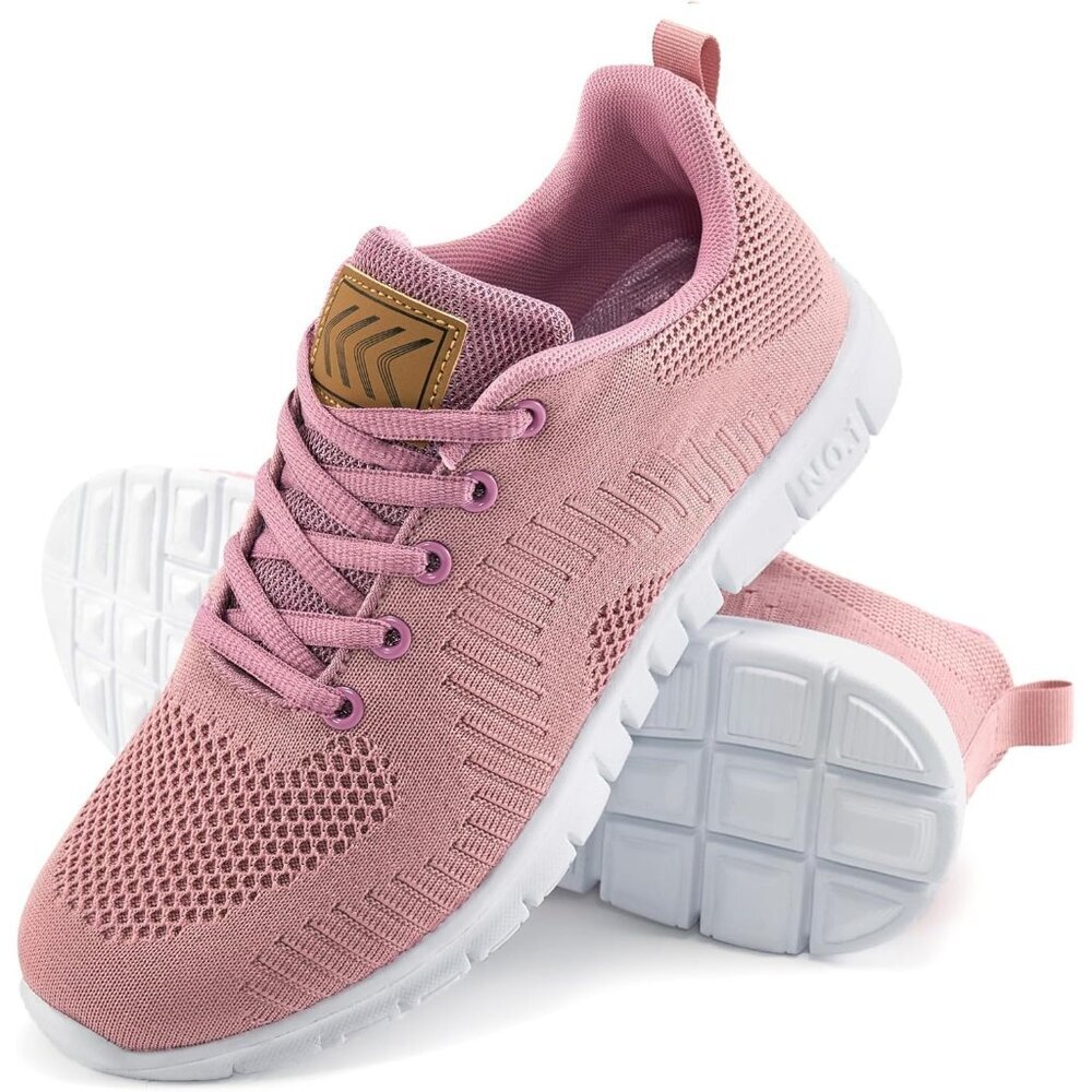 ⚡Women Pink 3D Mesh Upper Comfortable Lightweight Breathable Walking Sneaker